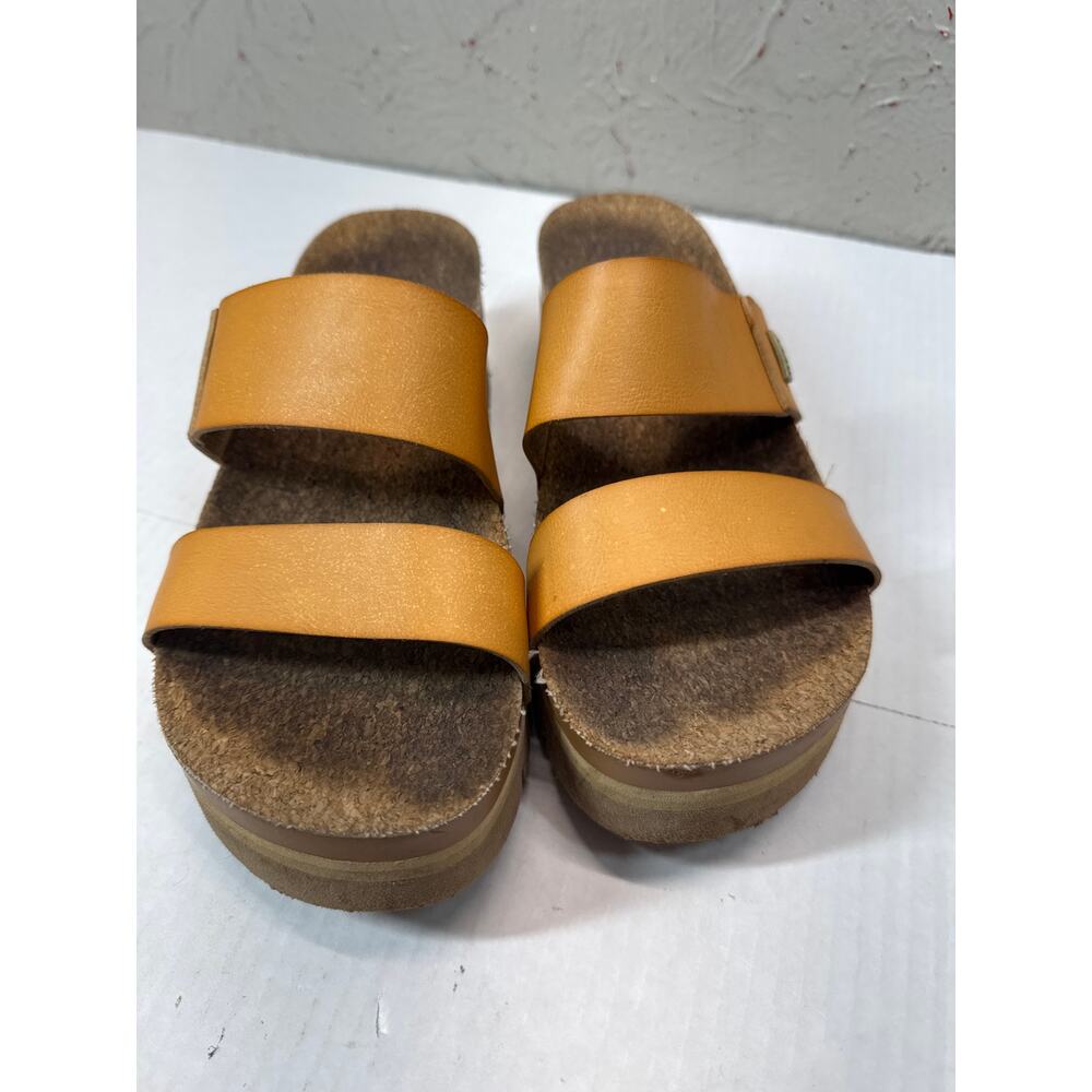 Reef‎ Women's Cushion Vista Higher Sandals Platform CHESTNUT Size 10